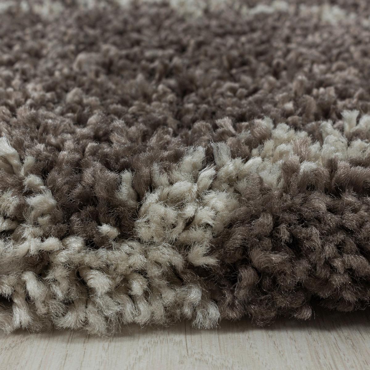 Hochflor Teppich Taupe Alvor 80x150 cm - Taupe, Basics, Textil (80/150cm)