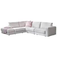 Ecksofa Vigo Mit Rückenkissen Beige - Beige, MODERN, Textil (314/260cm) - Luca Bessoni