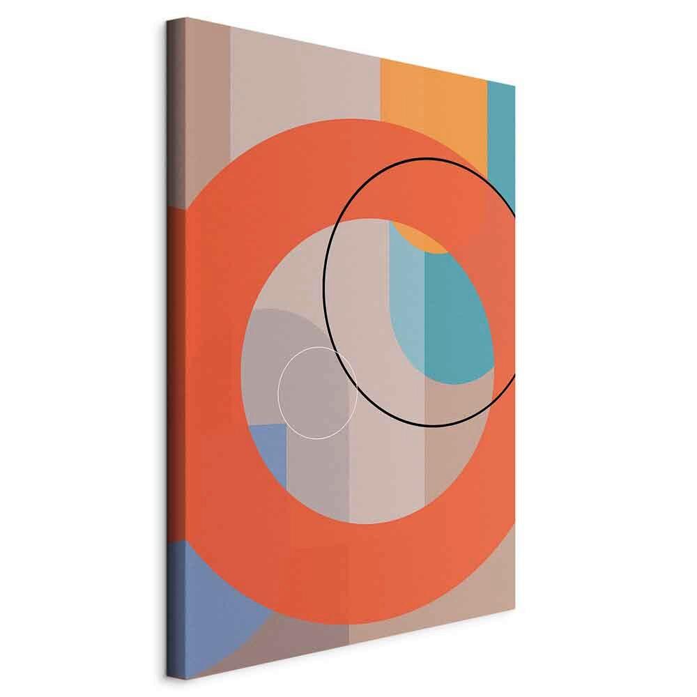 Leinwandbild Orange Orange Hellblau B: 40 cm