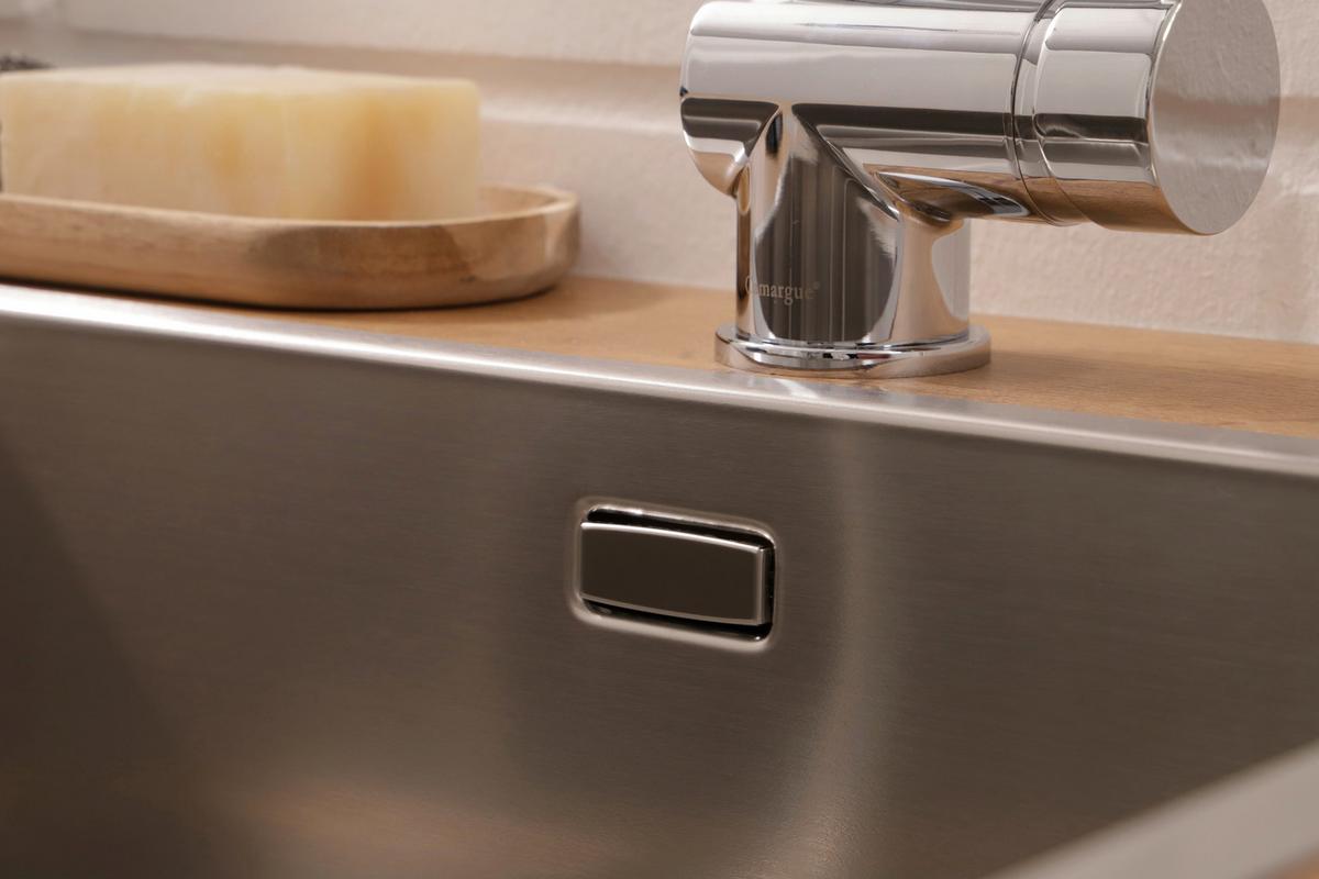 Spüle Respekta Inox Edelstahl Bxt: 49x44 Cm - Edelstahlfarben, Trend, Metall (49/22,5/44cm) - Respekta