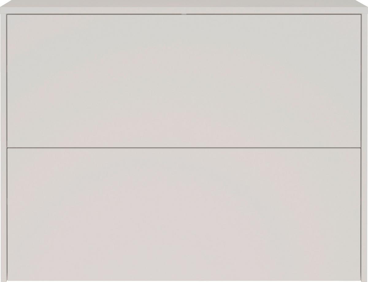 Garderobe Gw-Binetto 2-Teilig Eichefarben/Kaschmir B: 99 cm - Kaschmir/Eichefarben, Design, Glas/Holzwerkstoff (99/200/27cm) - Livetastic