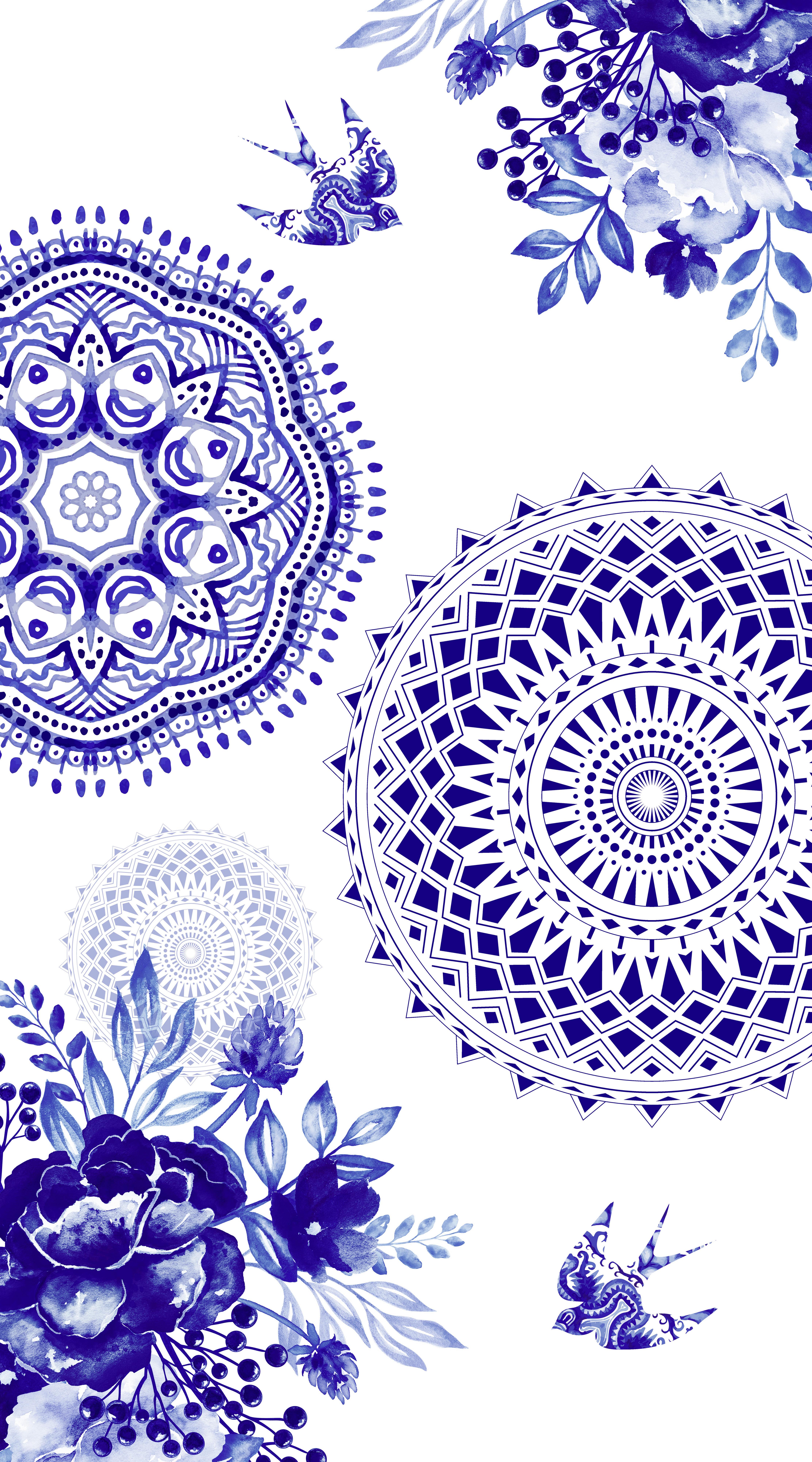 Strandtuch Baumwolle Blau/ Weiss 100x180 cm - Blau/Weiß, Basics, Textil (100/180cm)