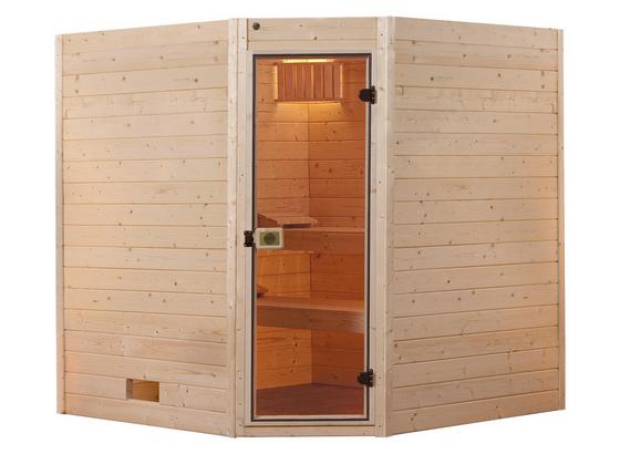 Sauna Valida Eck 1 Gt 189x139 - Naturfarben, MODERN, Glas/Holz (189/203,5/139cm) Sauna Valida Eck 1 Gt 189x139 - Naturfarben, MODERN, Glas/Holz (189/203,5/139cm)