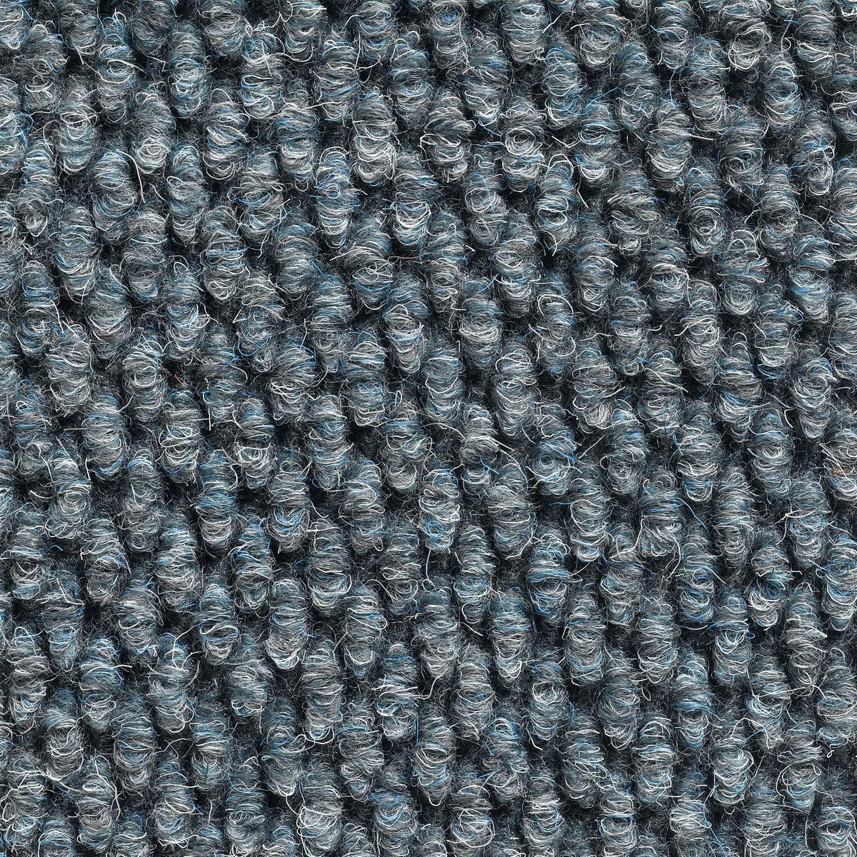 Teppichfliese Grau Calypso 50x50 cm Florhöhe 4,2 mm - Grau, Basics, Textil (50/50cm)