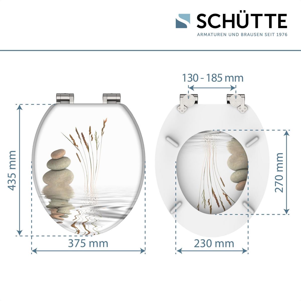 Wc-sitz Naturfarben Seemotiv Mit Absenkautomatik B: 43,5 Cm - Naturfarben, Design, Holzwerkstoff (43,5/5,5/37,5cm) - Schütte