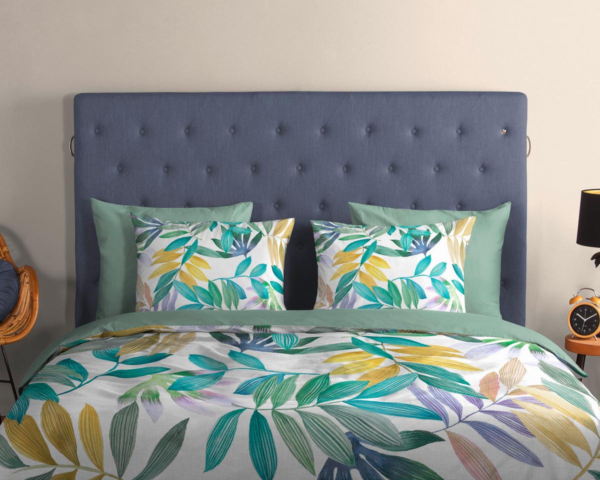 WENDEBETTWÄSCHE MARCUS - Salbeigrün/Multicolor, Design, Textil (140/200cm)