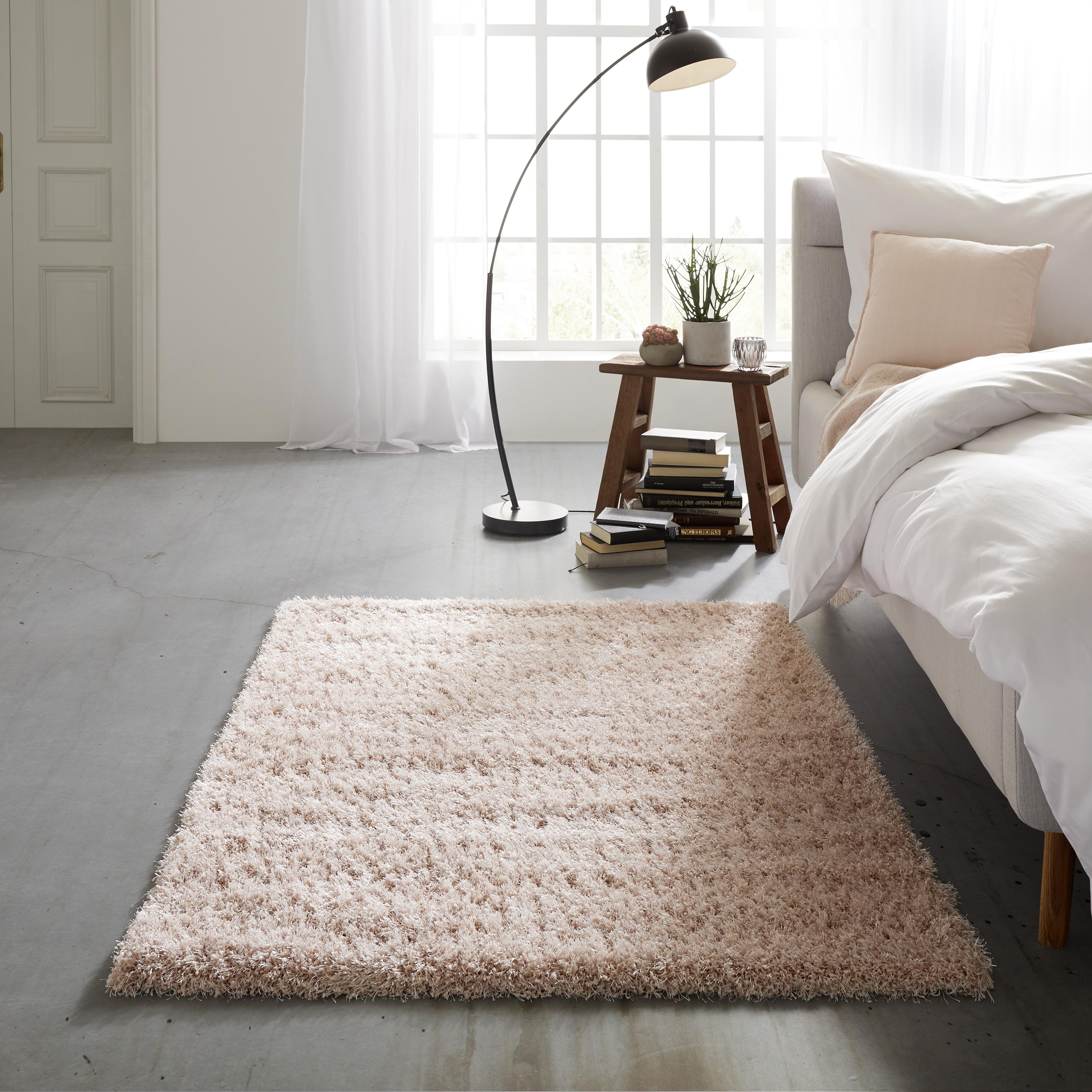 Koberec S Vysokým Vlasom Lambada 4, 160/230cm, Ružová - ružová, Moderný, textil (160/230cm) - Modern Living