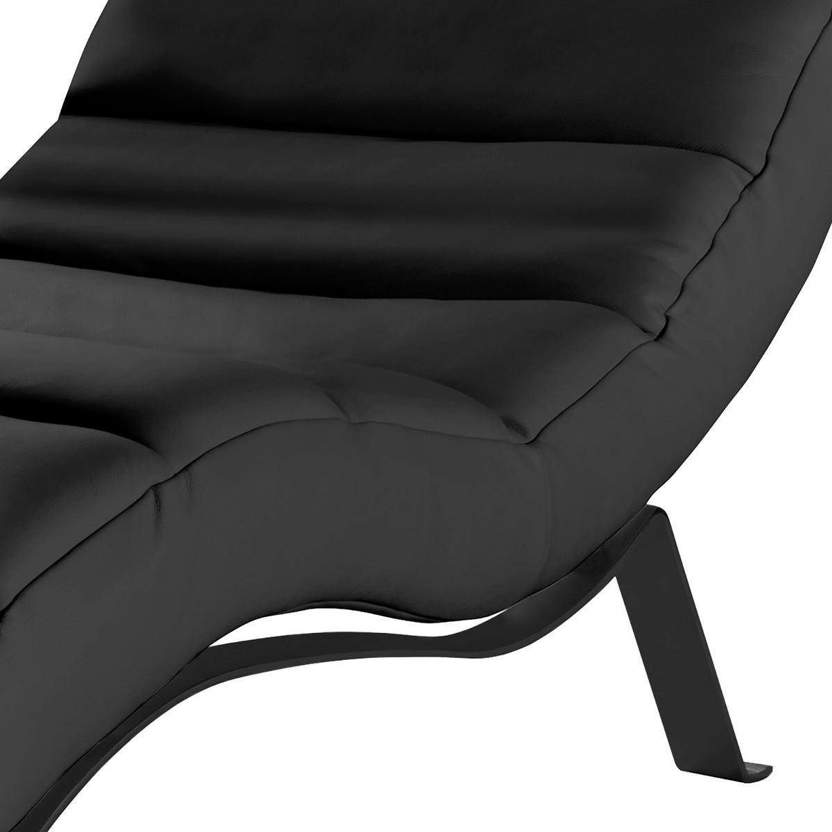 Relaxliege Swing Black Schwarz B: 65 cm - Schwarz, Design, Textil (65/65-95/171cm) - Livetastic