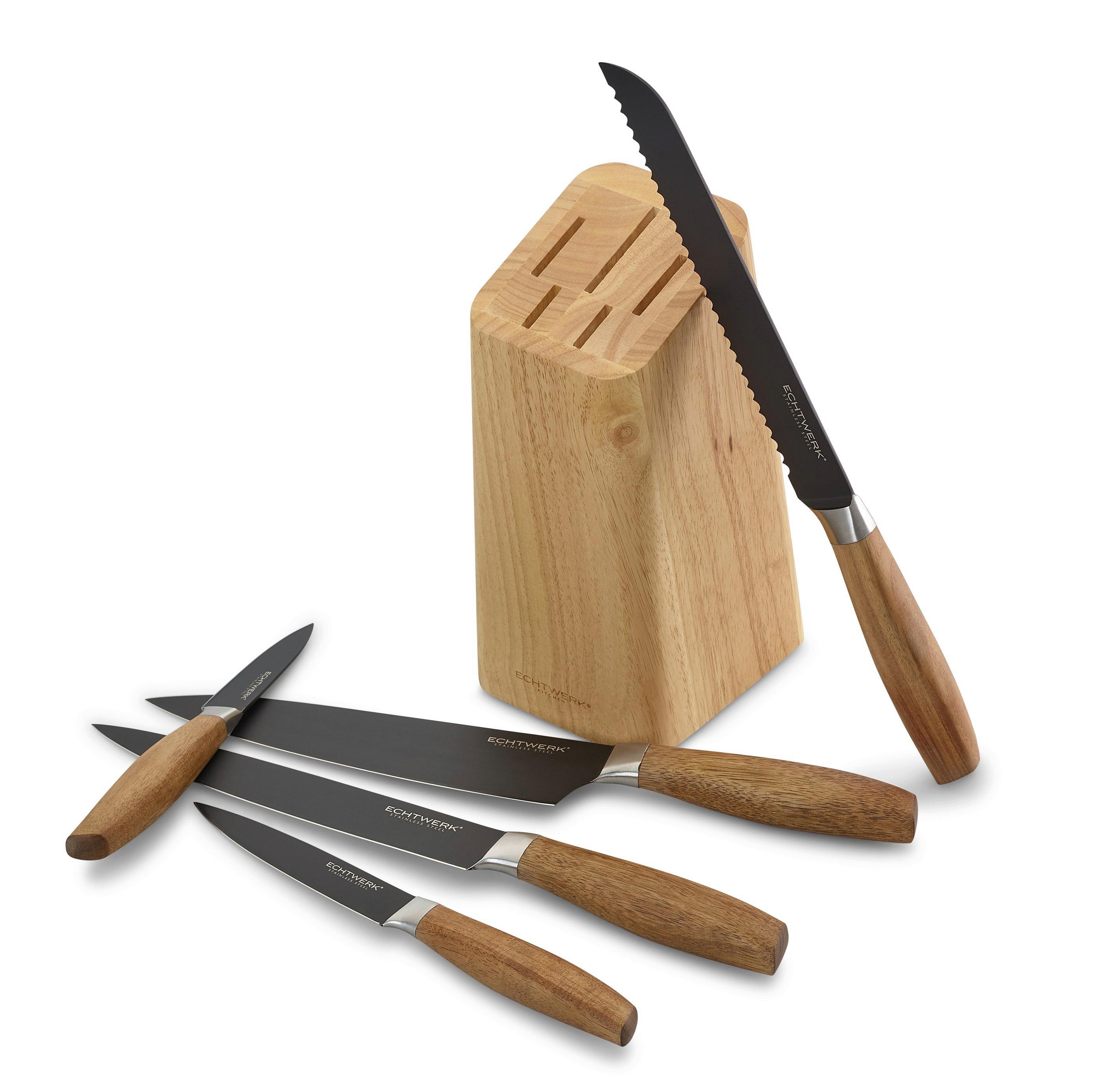 Messerblock Carmo - Akaziefarben, Basics, Holz (22,7cm) - Echtwerk