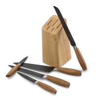 Messerblock Carmo - Akaziefarben, Basics, Holz (22,7cm) - Echtwerk