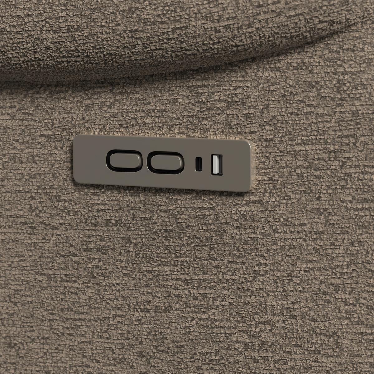 Relaxační křeslo ALICE, hnědé buklé, max. 140 kg - černá/hnědá, Moderní, kov/dřevo (76/110/94cm) - Bessagi Home