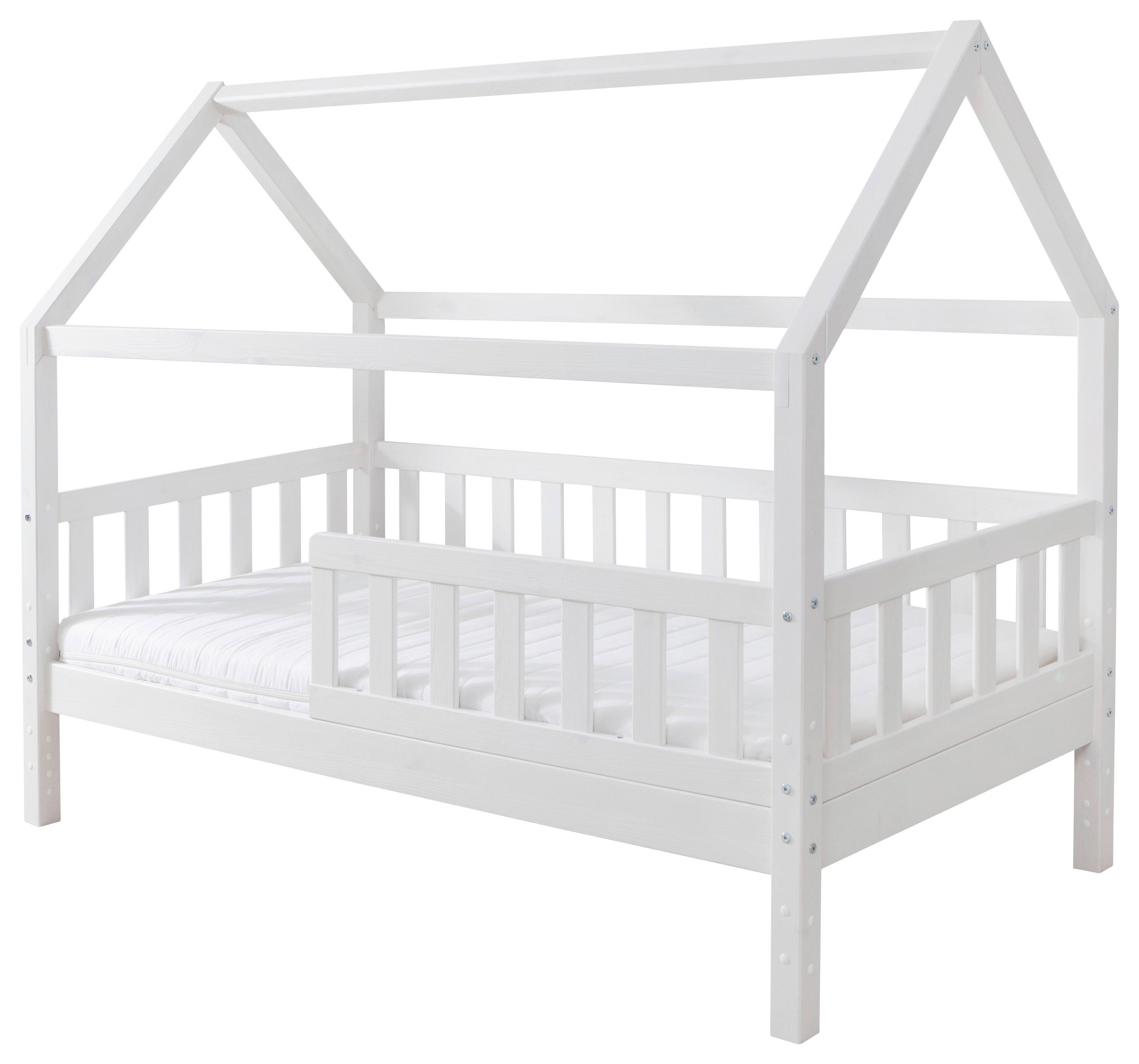 Hausbett Kay - Weiß, MODERN, Holz/Textil (80/160cm) - MID.YOU