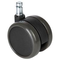 Bürostuhlrolle Rolo Free 5-Teilig - Schwarz, Basics, Kunststoff/Metall (5/7,1/6,5cm) - MID.YOU