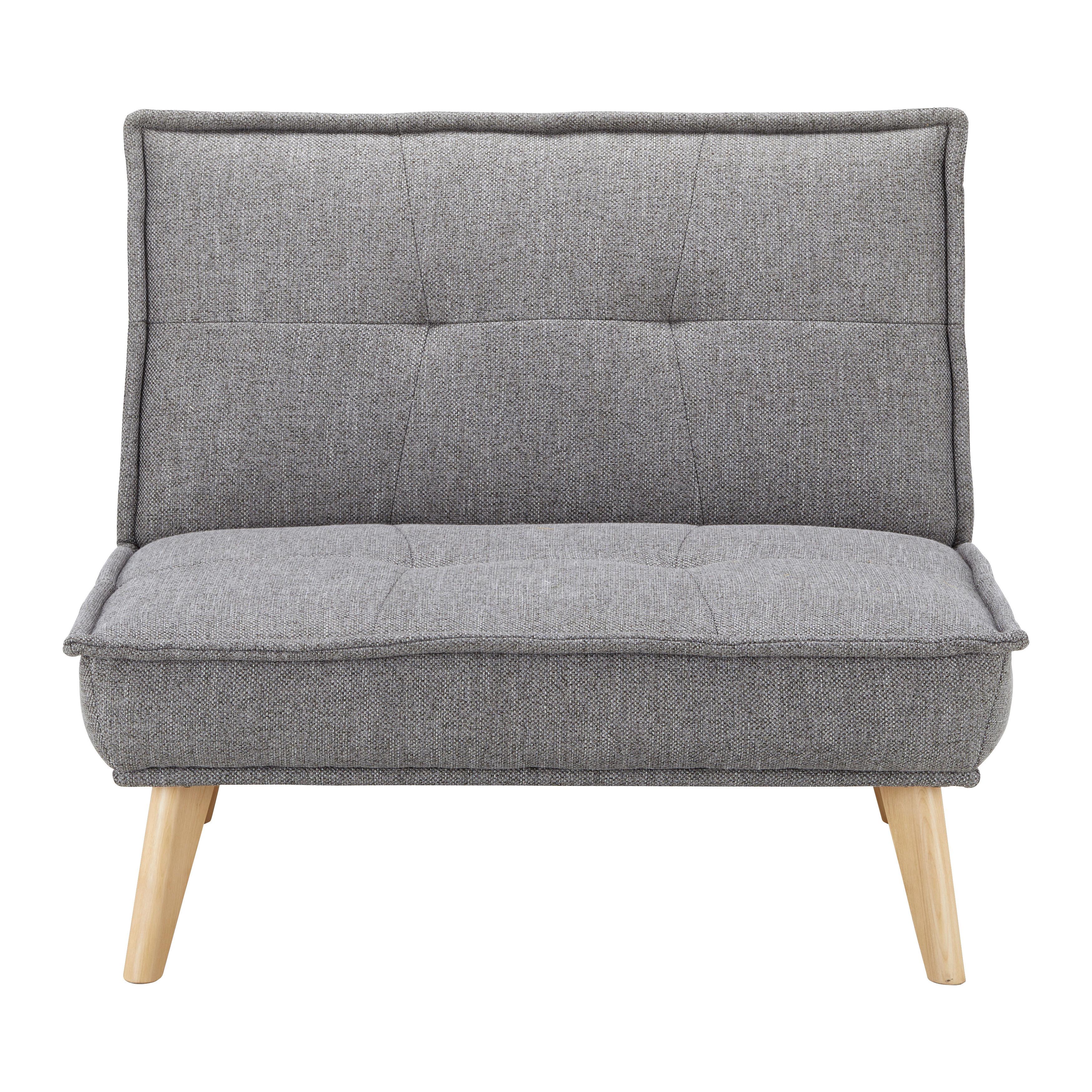 Křeslo ROMEO tmavě šedá - šedá, Moderní, dřevo/textil (99/83/84cm) - P & B