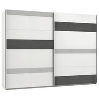 Monaco Grau/weiß B: 270 Cm Monaco - Hellgrau/Weiß, MODERN, Glas/Holzwerkstoff (270/210/65cm) - MID.YOU