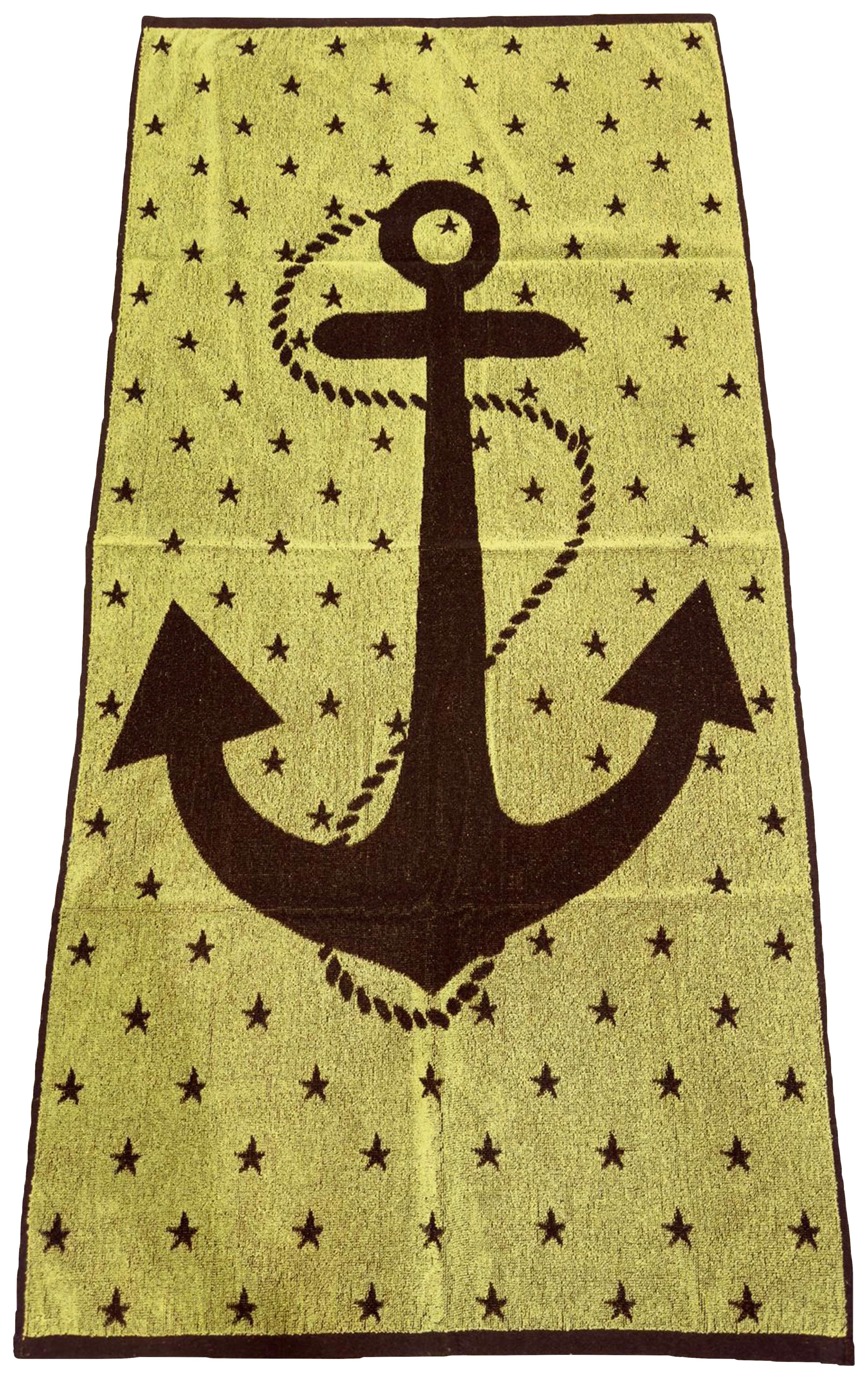 Strandtuch Bali - Grün, KONVENTIONELL, Textil (75/150cm) - Ondega