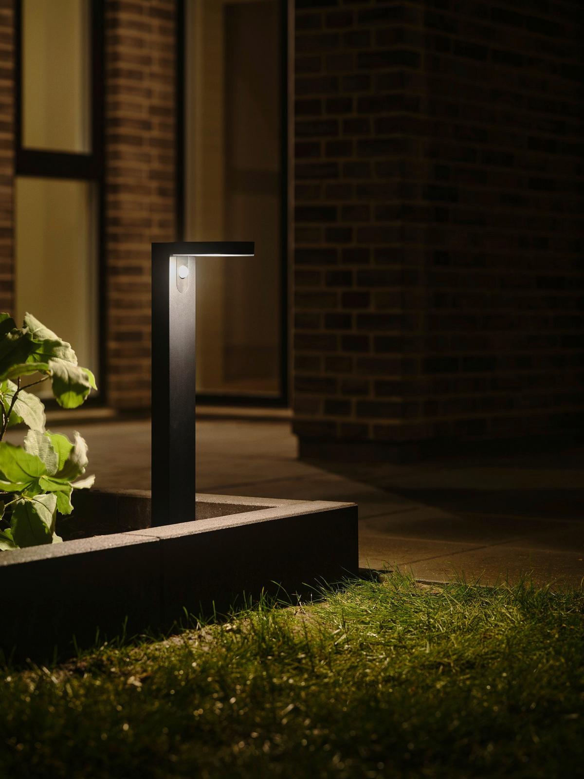 SOLARLEUCHTE Rica Round Garden Schwarz - Schwarz, Basics, Kunststoff (15/15/60cm) - Nordlux