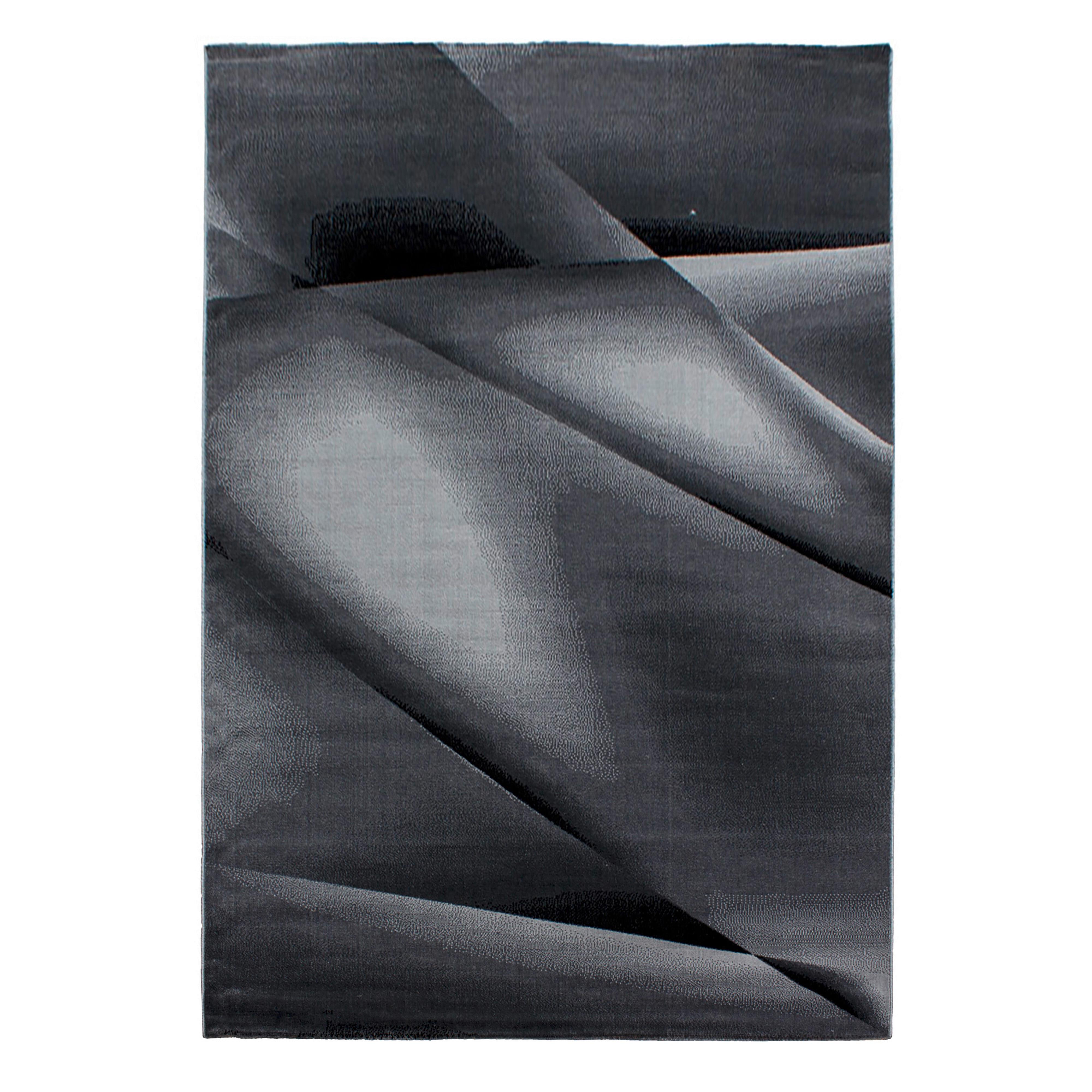 Flachwebteppich Miami - Schwarz, Design, Textil (240/340cm) - Novel