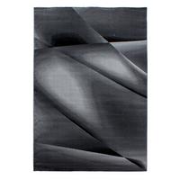 Flachwebteppich Miami - Schwarz, Design, Textil (140/200cm) - Novel