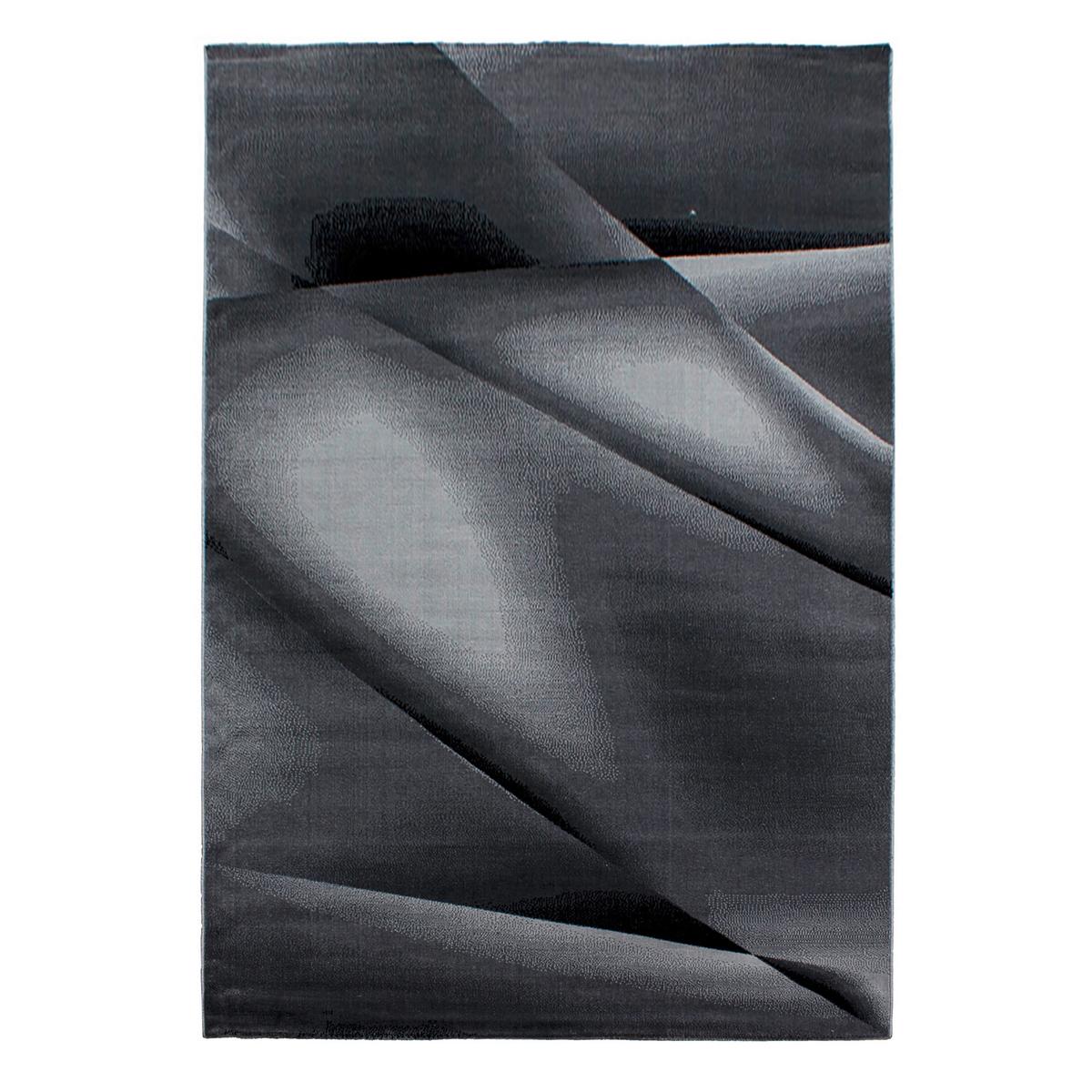 Flachwebteppich Miami - Schwarz, Design, Textil (140/200cm) - Novel