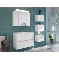 BADEZIMMER Limes, Weiß HG B: 80 cm - Weiß Hochglanz/Weiß, Basics, Keramik/Holzwerkstoff (80cm) - MID.YOU