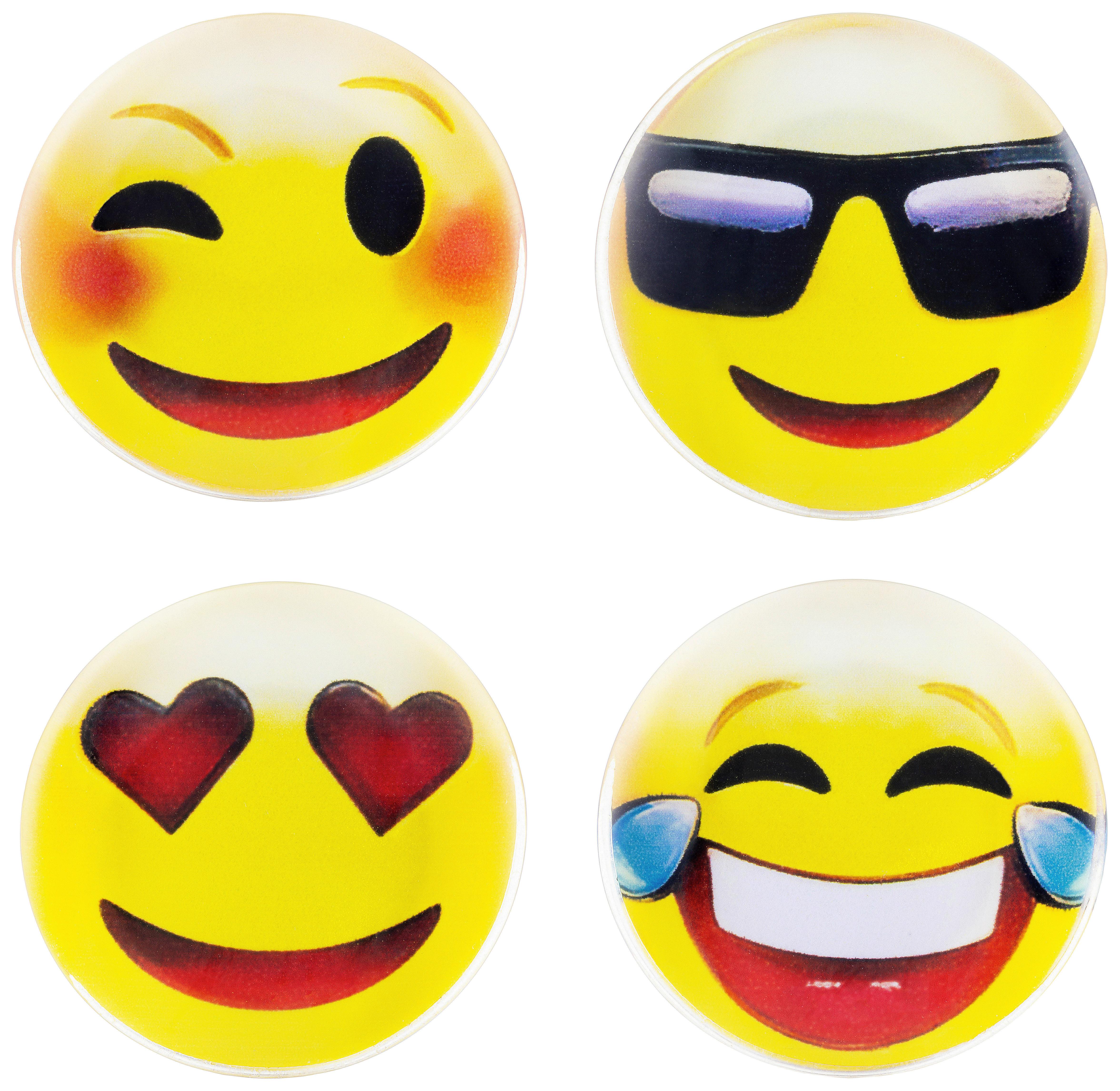 KÜHLSCHRANKMAGNET FINN - Gelb/Multicolor, Basics, Glas (4cm) - Ondega
