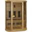 Infrarot Wärmekabine Nordic Comfort B/H/T: 152/195/112cm - Naturfarben, KONVENTIONELL, Glas/Holz (152/195/112cm)