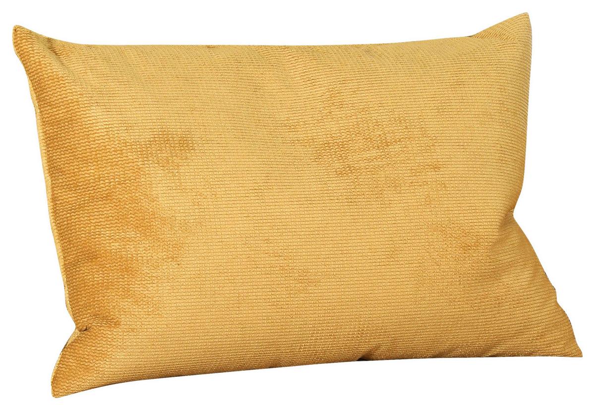 Zierkissen Fynn, Senfgelb B: 40 Cm - Senfgelb, KONVENTIONELL, Textil (40/60cm) - MID.YOU