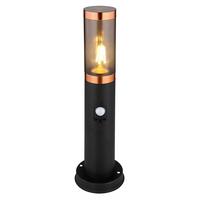 Außenleuchte 3158bcs - Schwarz/Grau, Design, Kunststoff/Metall (12,7/45cm) - Globo