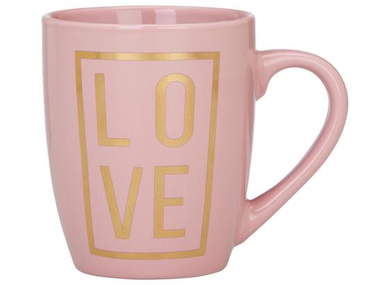 Hrnek Na Kávu Love - růžová/barvy zlata, Moderní, keramika (8,5/10,5cm) - Mömax modern living Hrnek Na Kávu Love - růžová/barvy zlata, Moderní, keramika (8,5/10,5cm) - Mömax modern living