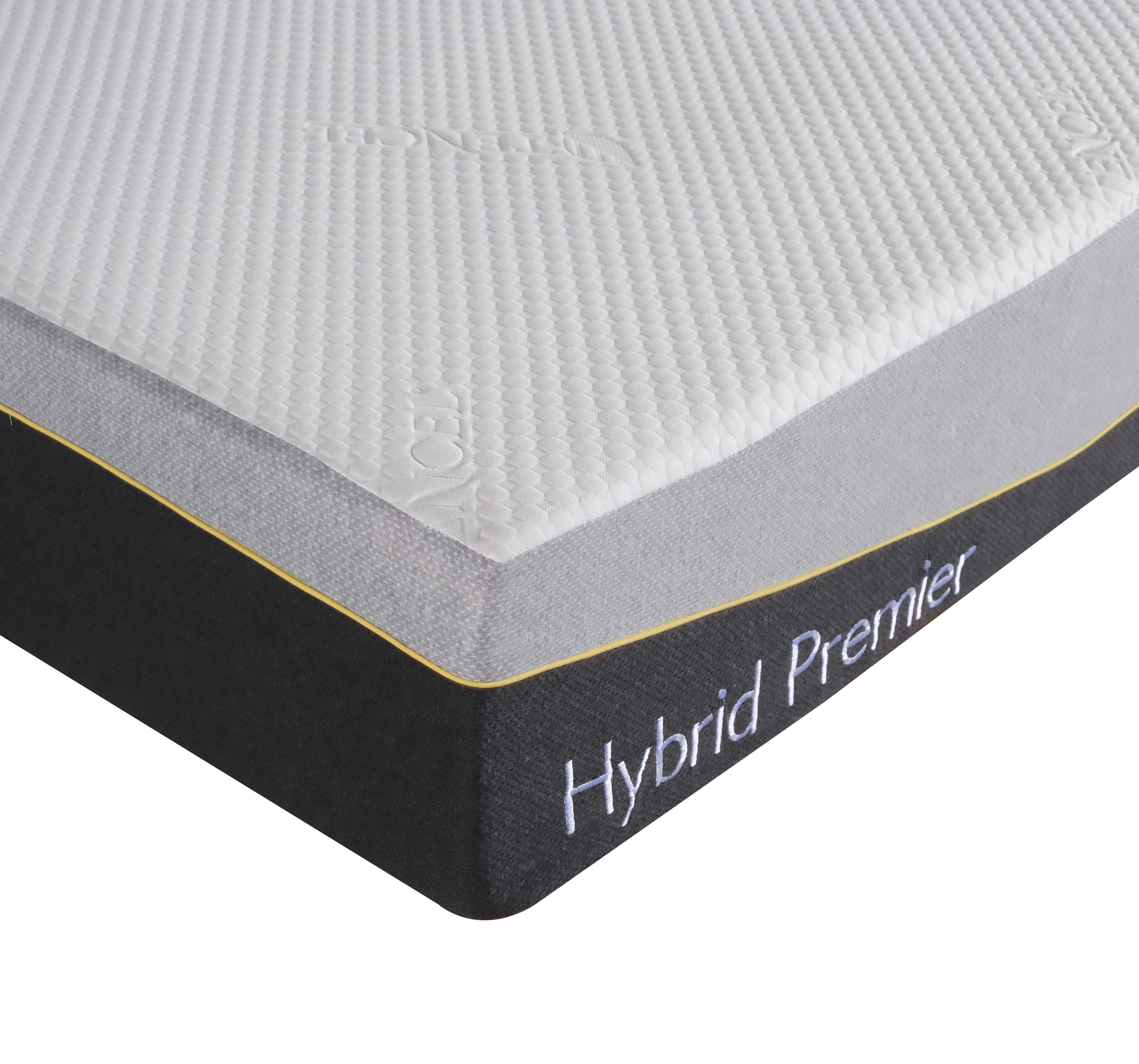 Taschenfederkernmatratze Hybrid Premier 90x200 Cm H3 - Weiß, Basics, Textil (90/200cm) - Livetastic