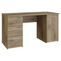 Íróasztal Net 307 - tölgyfa színű, Modern, faalapú anyag (138,2/75,3/60cm)