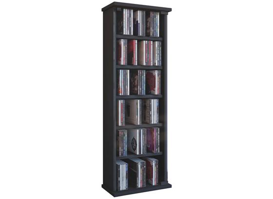 CD-regal Vetro B: 31 cm - Schwarz, KONVENTIONELL, Glas/Holzwerkstoff (31/92/18cm) CD-regal Vetro B: 31 cm - Schwarz, KONVENTIONELL, Glas/Holzwerkstoff (31/92/18cm)