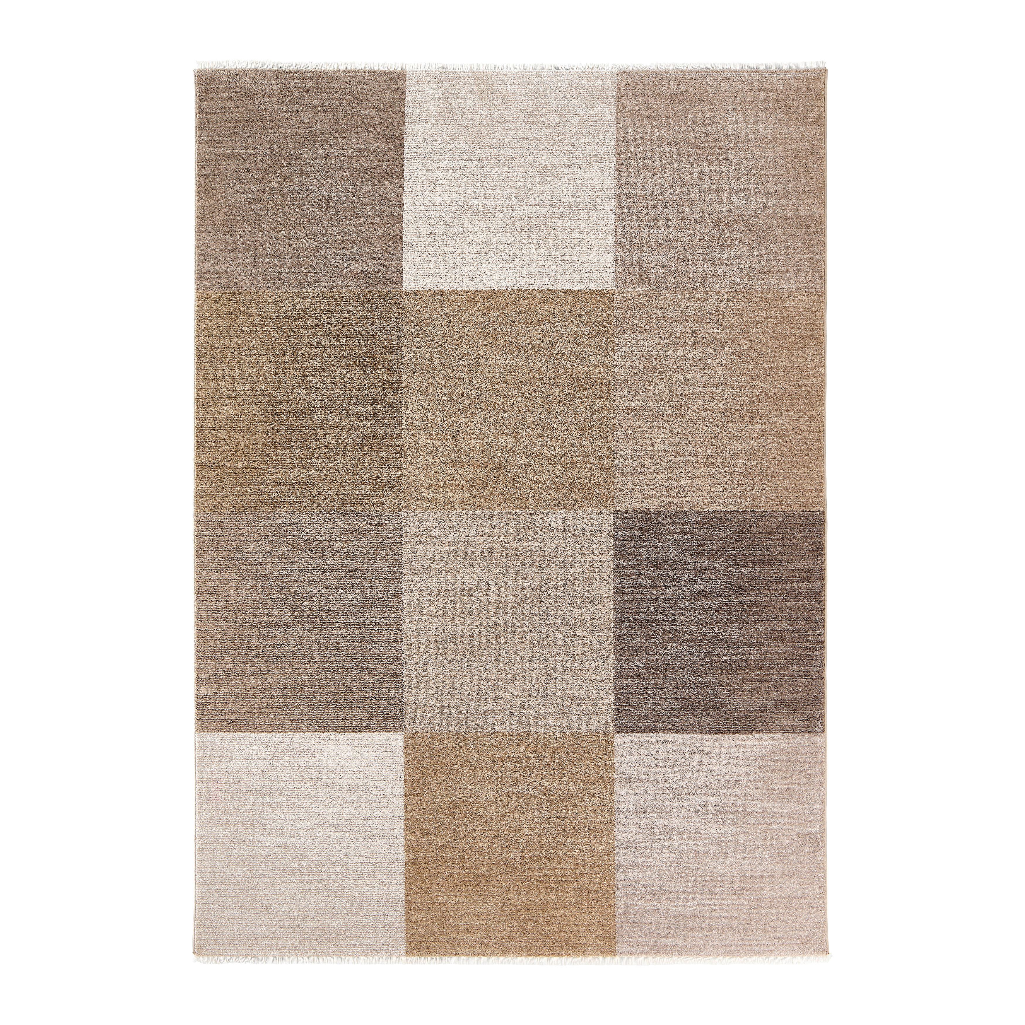 TKANÝ KOBEREC URBAN SQUARE BROWN - vícebarevná/hnědá, Konvenční, textil (80/150cm) - Mömax