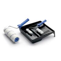 Festőhenger Szett Festéktálca Hengerekkel - kék, Basics, műanyag (25cm)