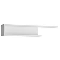 Wandregal Lyon - Weiß Hochglanz, Trend, Holzwerkstoff (140/25/20,1cm)