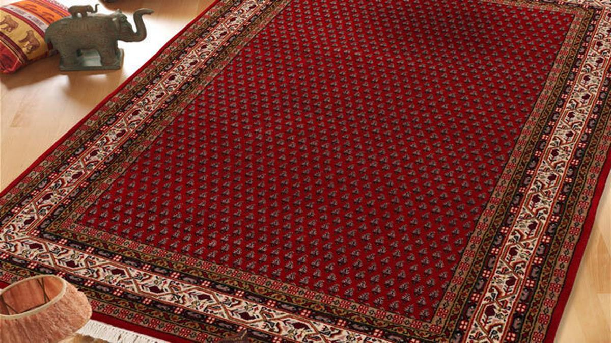 Orientteppich Sakki Mir - Rot/Creme, Basics, Textil (140/200cm) - Cazaris