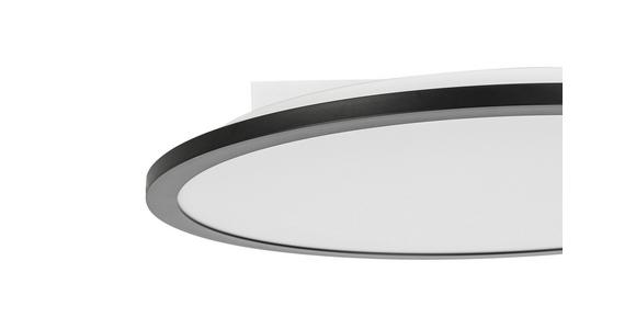 Led-deckenleuchte Sansa - Schwarz/Weiß, MODERN, Kunststoff/Metall (45/6,7cm) - Luca Bessoni