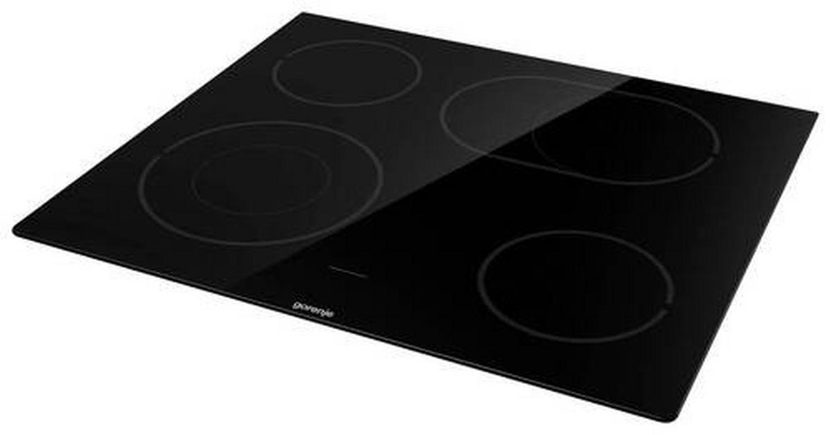 Glaskeramik Kochfeld Rahmenlos B: 59,5cm Mit Restwärmeanzeige - Schwarz, Basics, Glas (59,5/5,4/52cm) - Gorenje