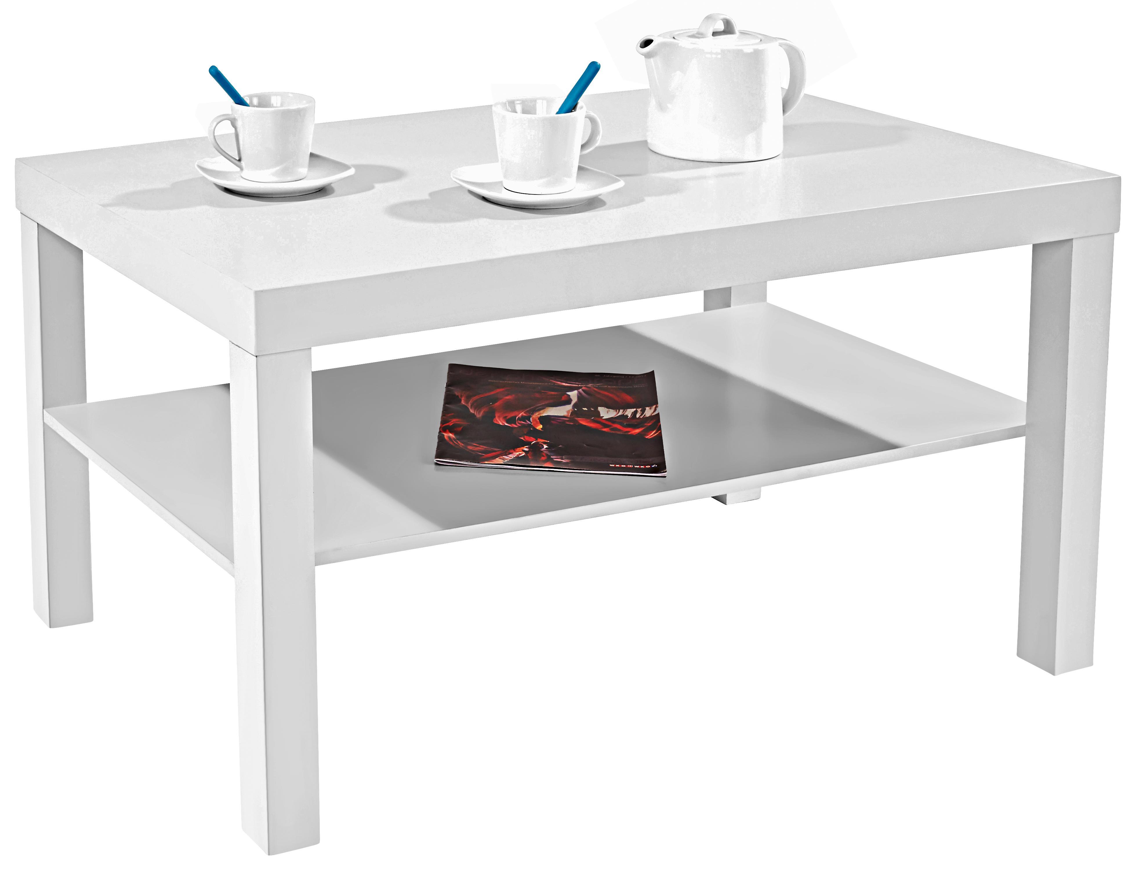 Konferenčný Stolík Light - biela, Moderný, kompozitné drevo (90/45/55cm)