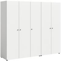 Drehtürenschrank Darwin, Weiß B: 200 Cm - Weiß, MODERN, Holzwerkstoff (200/176/51cm) - MID.YOU