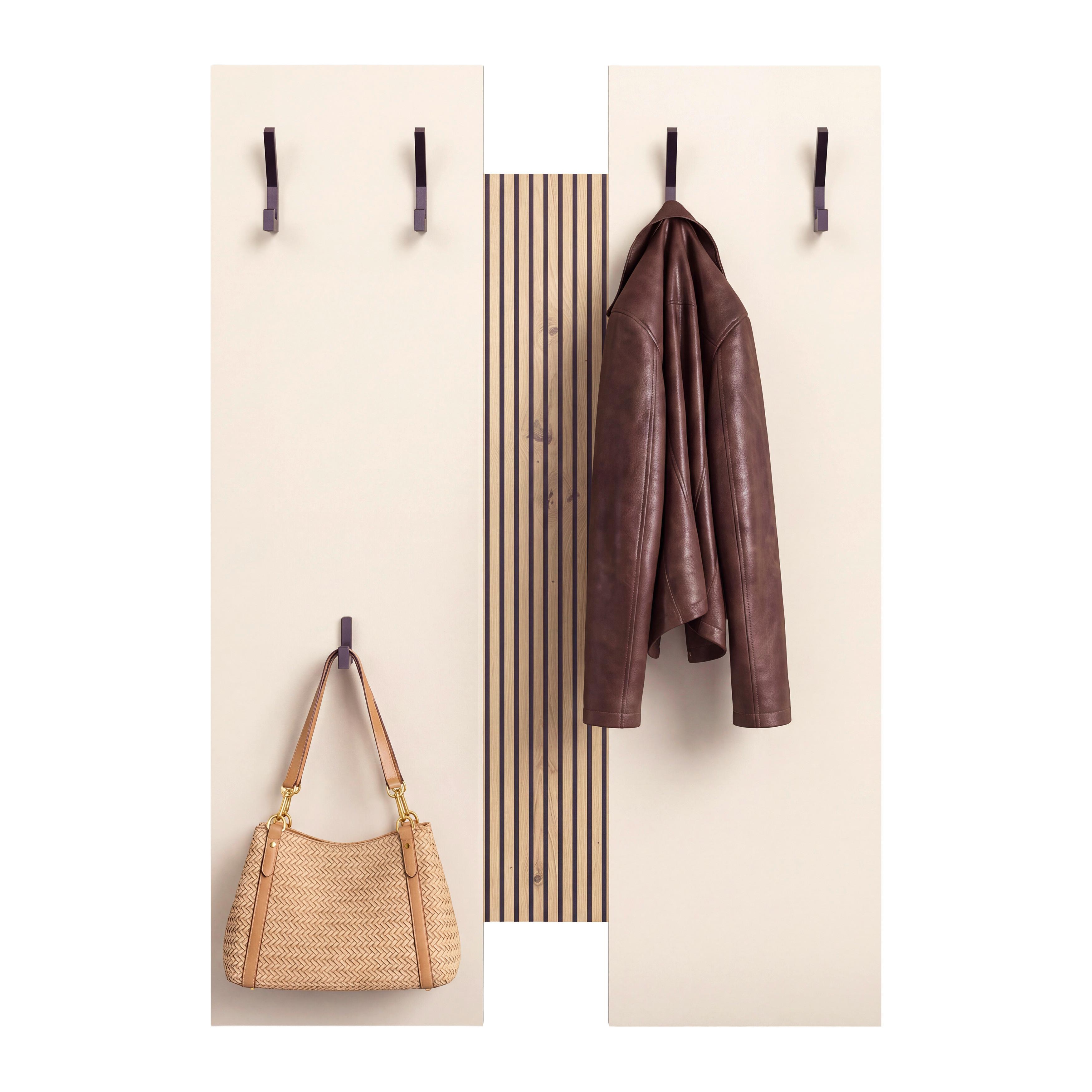 Garderobenpaneel Touch Eiche Artisan/Kaschmir B: 69cm - Kaschmir/Eiche Artisan, MODERN, Holzwerkstoff (69/99/1,8cm)
