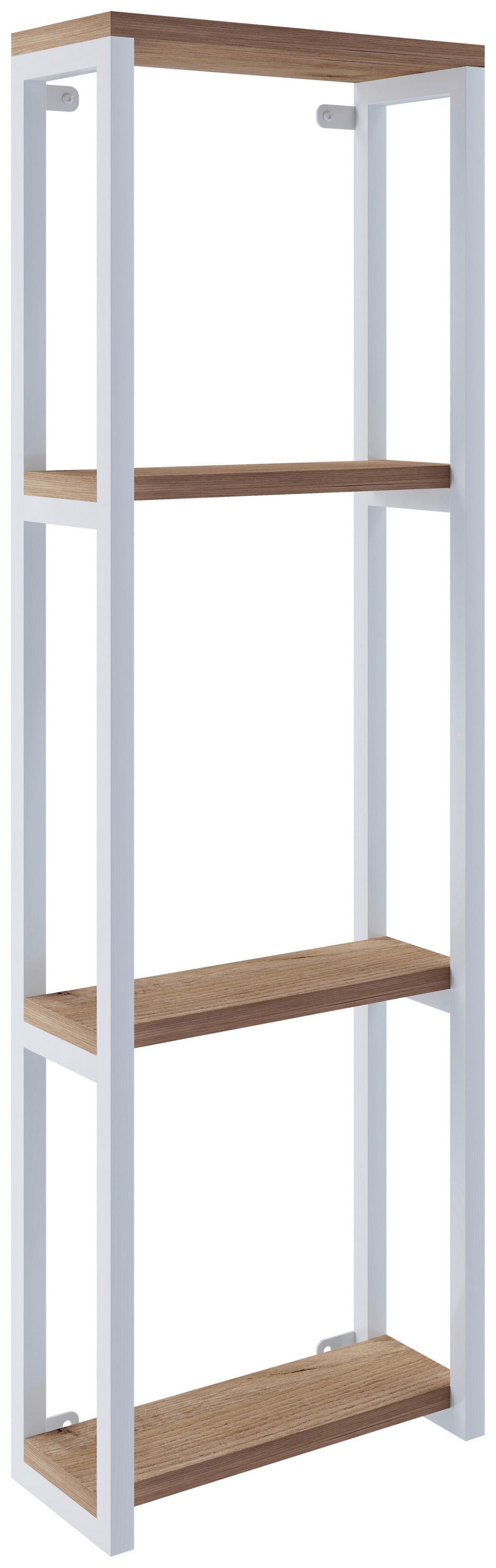 Wandregal Bitila M - Honigeiche/Weiß, MODERN, Holzwerkstoff (35/111,8/15cm) - MID.YOU