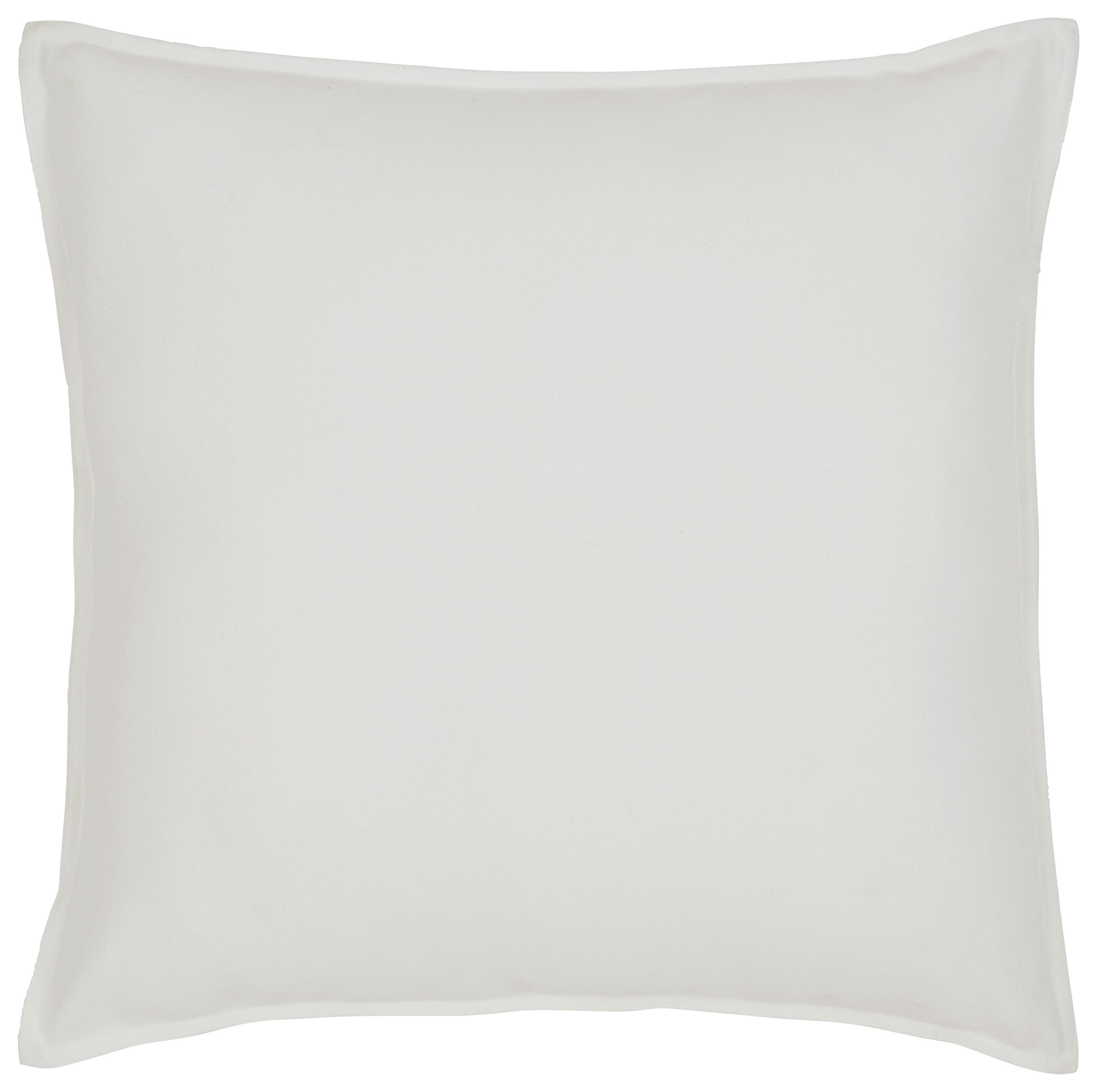 Polštář Ozdobný Poppy, 45/45cm, Bílá - bílá, Moderní, textil (45/45cm) - Modern Living