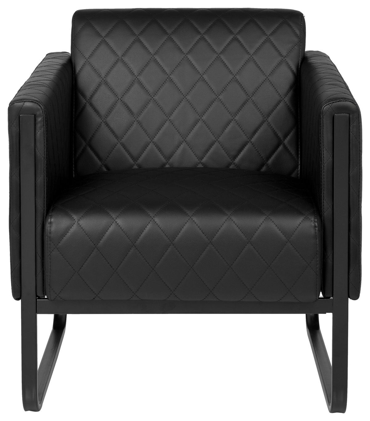 Sessel Aruba Black Schwarz - Schwarz, MODERN, Textil (67/78/71cm) - MID.YOU