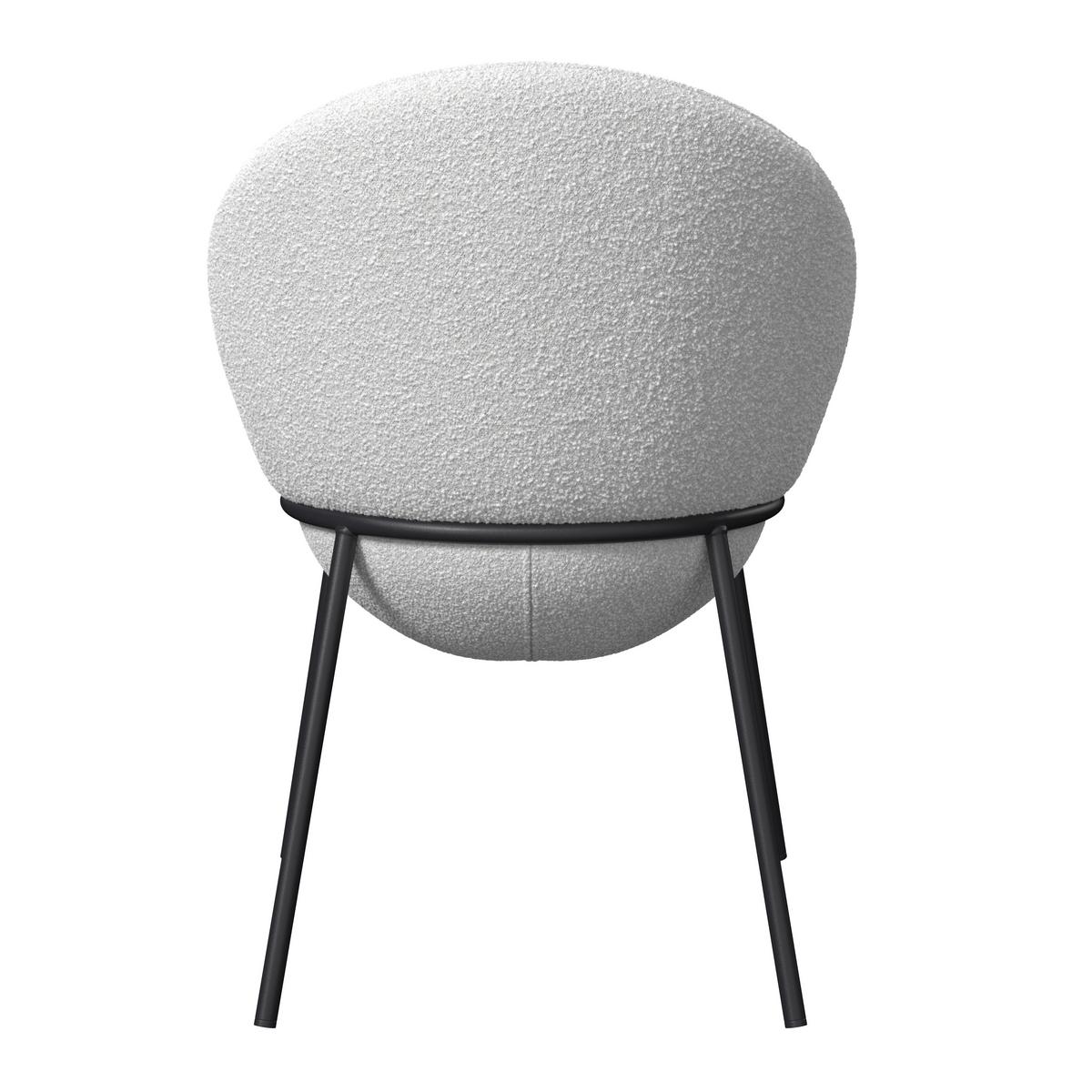 STOLIČKA S PODRÚČKAMI ZOA - čierna/krémová, Modern, kov/drevo (57/85/61cm) - Bessagi Home