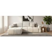 Ecksofa mit Schlaffunktion Taremi, Kaschmir 173x299 cm - Kaschmir/Schwarz, Design, Textil (173/299cm) - Stylife