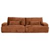 Bigsofa Mezino B: 282 cm Braun Chenille - Schwarz/Braun, KONVENTIONELL, Textil (282/73/115cm) - MID.YOU