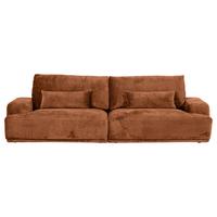 Bigsofa Mezino B: 282 cm Braun Chenille - Schwarz/Braun, KONVENTIONELL, Textil (282/73/115cm) - MID.YOU