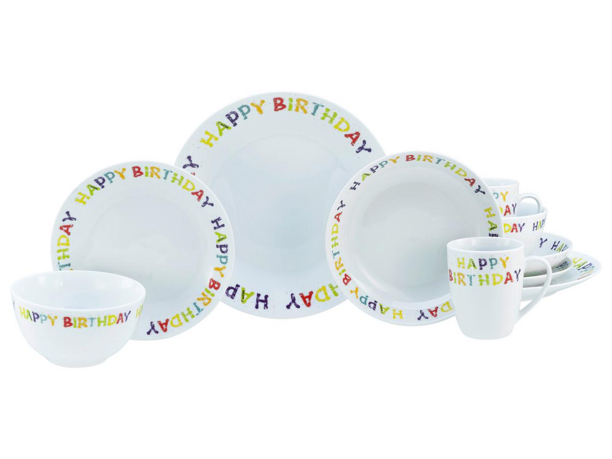 Kombiservice Happy Birthday Multicolor - Multicolor, Basics, Keramik - Creatable